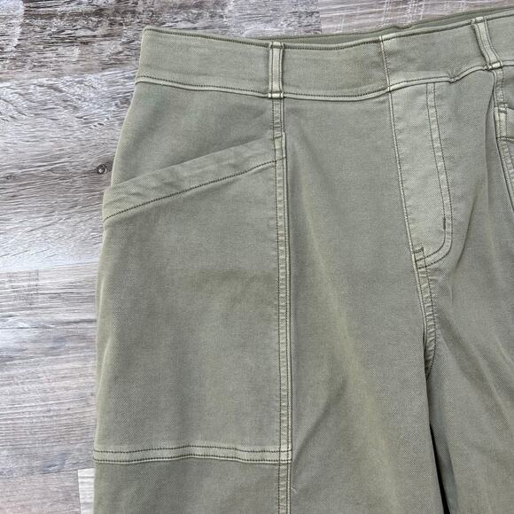 Spanx Olive Green Utility Pants Ankle Straight Leg High Rise Size XL - Picture 2 of 5